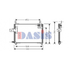 512030N AKS DASIS Конденсатор, кондиционер
