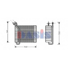 821320N AKS DASIS Испаритель, кондиционер