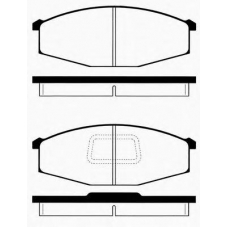 J PA-138AF JAPANPARTS Комплект тормозных колодок, дисковый тормоз