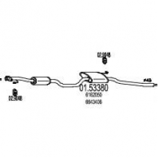 01.53380 MTS Средний глушитель выхлопных газов
