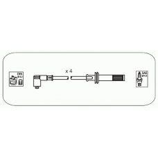 FAS15 JANMOR Комплект проводов зажигания