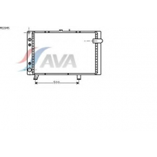 PE2045 AVA Радиатор, охлаждение двигателя