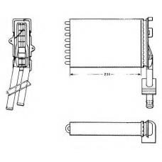 58620 NRF Теплообменник, отопление салона