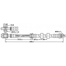 FBH6851 FIRST LINE Тормозной шланг