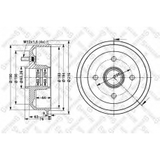 6025-2526-SX STELLOX Тормозной барабан