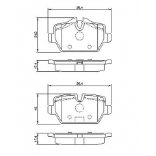 0 986 424 820 BOSCH Комплект тормозных колодок, дисковый тормоз