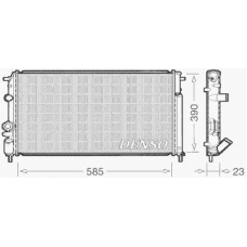 DRM23053 DENSO Радиатор, охлаждение двигателя