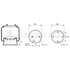 MLF8069 MERITOR Кожух пневматической рессоры