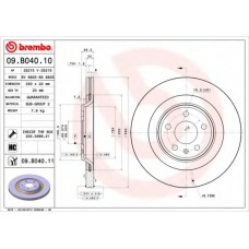 09.B040.11 BREMBO Тормозной диск