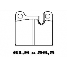 BL1080A2 FTE Комплект тормозных колодок, дисковый тормоз