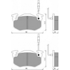 AC435281D AC Delco Комплект тормозных колодок, дисковый тормоз