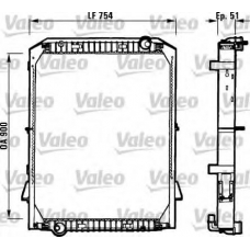 730259 VALEO Радиатор, охлаждение двигателя