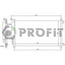 PR 1622C1 PROFIT Конденсатор, кондиционер