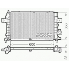 DRM20102 DENSO Радиатор, охлаждение двигателя