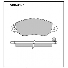 ADB31107 Allied Nippon Тормозные колодки