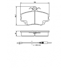 0 986 467 720 BOSCH Комплект тормозных колодок, дисковый тормоз