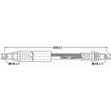 FBH6655 FIRST LINE Тормозной шланг