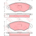 GDB1321 TRW Комплект тормозных колодок, дисковый тормоз