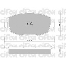 822-528-0 CIFAM Комплект тормозных колодок, дисковый тормоз