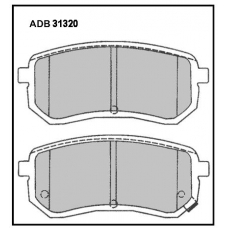ADB31320 Allied Nippon Тормозные колодки