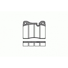 2011.30 ROADHOUSE Комплект тормозных колодок, дисковый тормоз