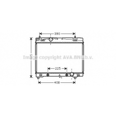 TOA2577 AVA Радиатор, охлаждение двигателя