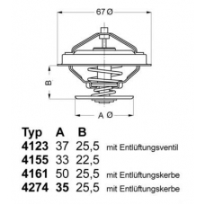 4123.70 WAHLER Термостат, охлаждающая жидкость