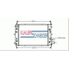 1815501 KUHLER SCHNEIDER Радиатор, охлаждение двигател