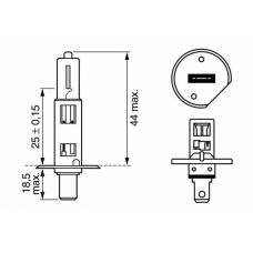 1 987 302 012 BOSCH Лампа накаливания, фара дальнего света; лампа нака