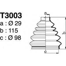 T3003 DEPA Комплект пылника, приводной вал