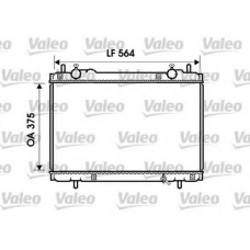 734223 VALEO Радиатор, охлаждение двигателя