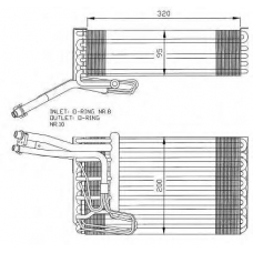 36061 NRF Испаритель, кондиционер