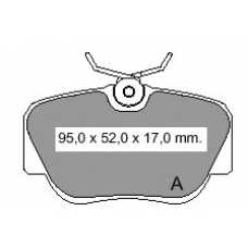 834040 Vema Комплект тормозных колодок, дисковый тормоз