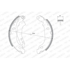 152-2045 WEEN Комплект тормозных колодок