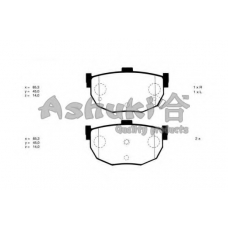 N011-30 ASHUKI Комплект тормозных колодок, дисковый тормоз