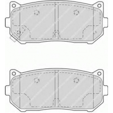 FDB1569 FERODO Комплект тормозных колодок, дисковый тормоз