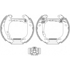 8DB 355 004-531 HELLA PAGID Комплект тормозных колодок