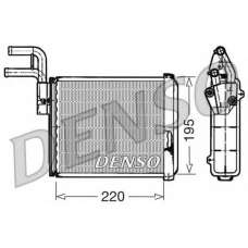 DRR09032 DENSO Теплообменник, отопление салона