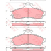 GDB4043 TRW Комплект тормозных колодок, дисковый тормоз