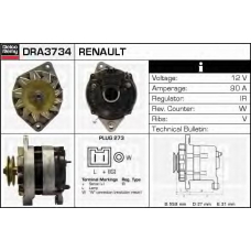 DRA3734 DELCO REMY Генератор