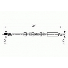 1 987 481 262 BOSCH Тормозной шланг