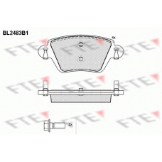 BL2483B1 FTE Комплект тормозных колодок, дисковый тормоз