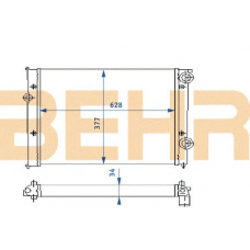 2110233 BEHR Radiator