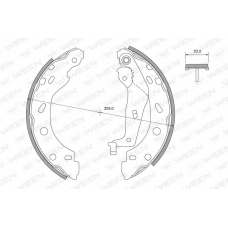 152-2440 WEEN Комплект тормозных колодок