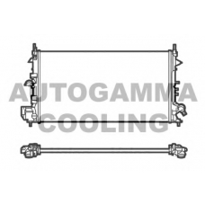 105448 AUTOGAMMA Радиатор, охлаждение двигателя