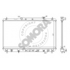 313240 SOMORA Радиатор, охлаждение двигателя
