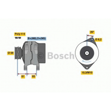 0 986 049 311 BOSCH Генератор