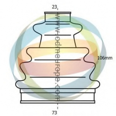 21-990181 ODM-MULTIPARTS Комплект пылника, приводной вал