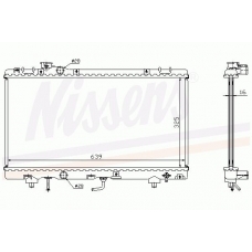 64704A NISSENS Радиатор, охлаждение двигателя