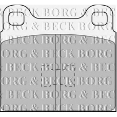 BBP1085 BORG & BECK Комплект тормозных колодок, дисковый тормоз